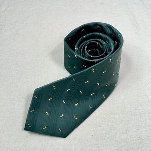 Vintage Salem Town Dark Green Tie Necktie